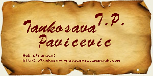 Tankosava Pavičević vizit kartica